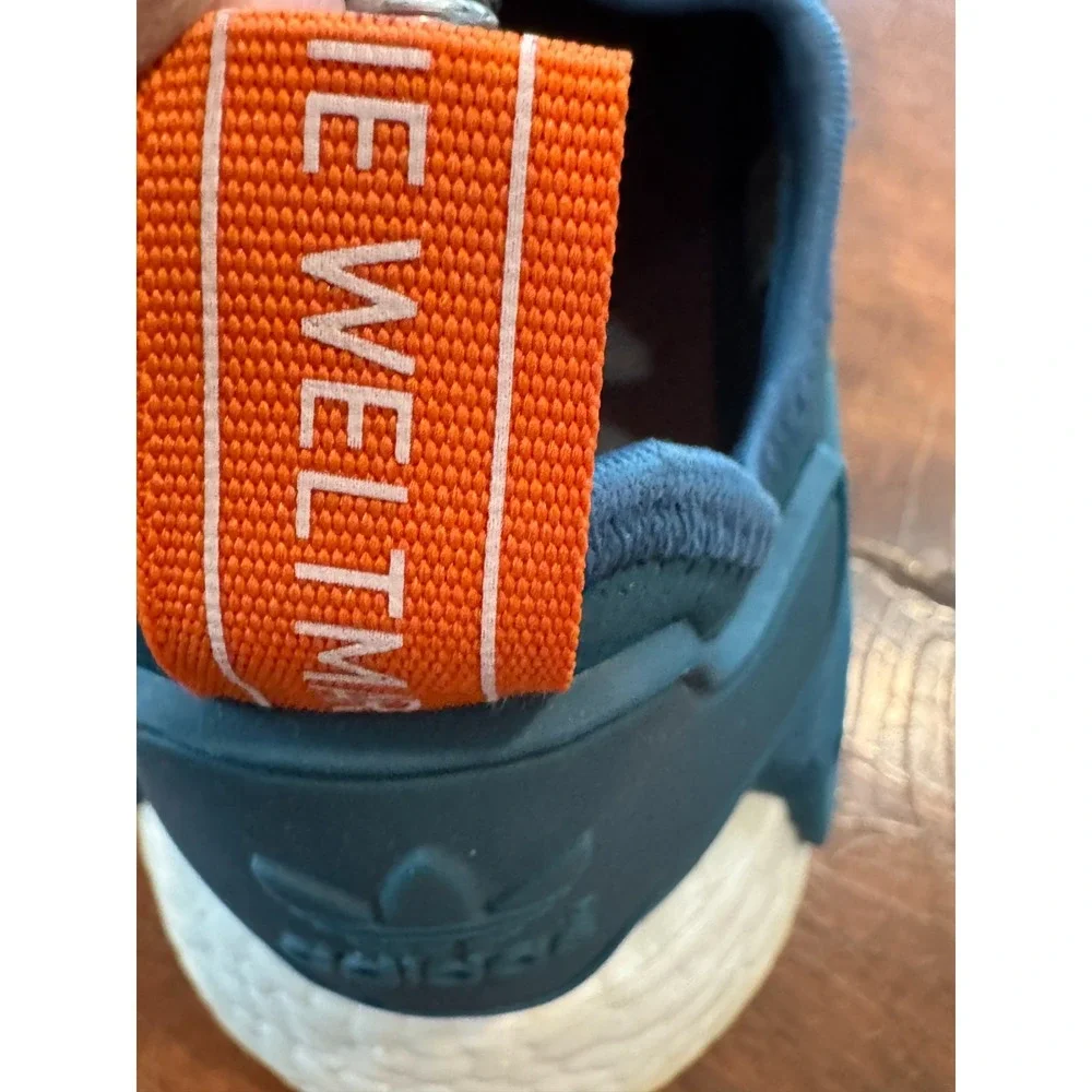 Adidas NMD R1 Trail Boost Shoes Teal Orange Men's US 8.5 Gum‎ Sole